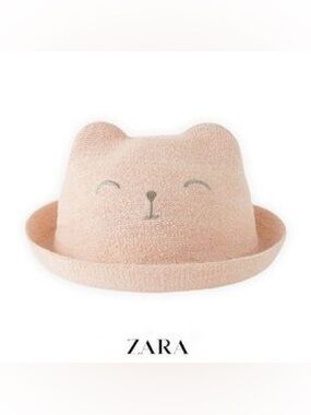 ZARA Bear-Ear Hat in Blush